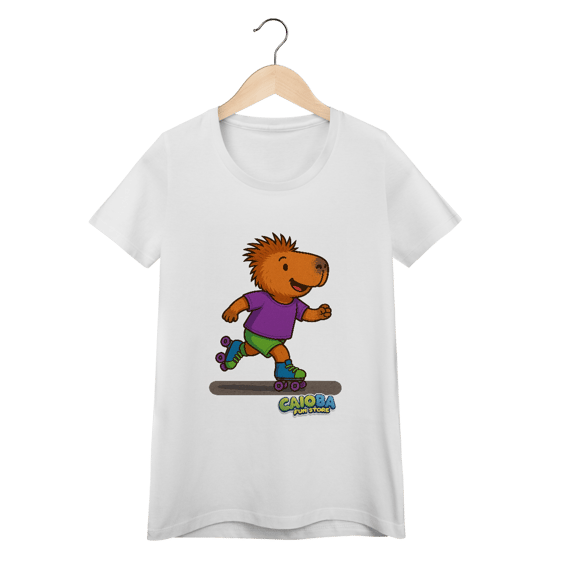Camiseta Capivara de Patins menino - feminina