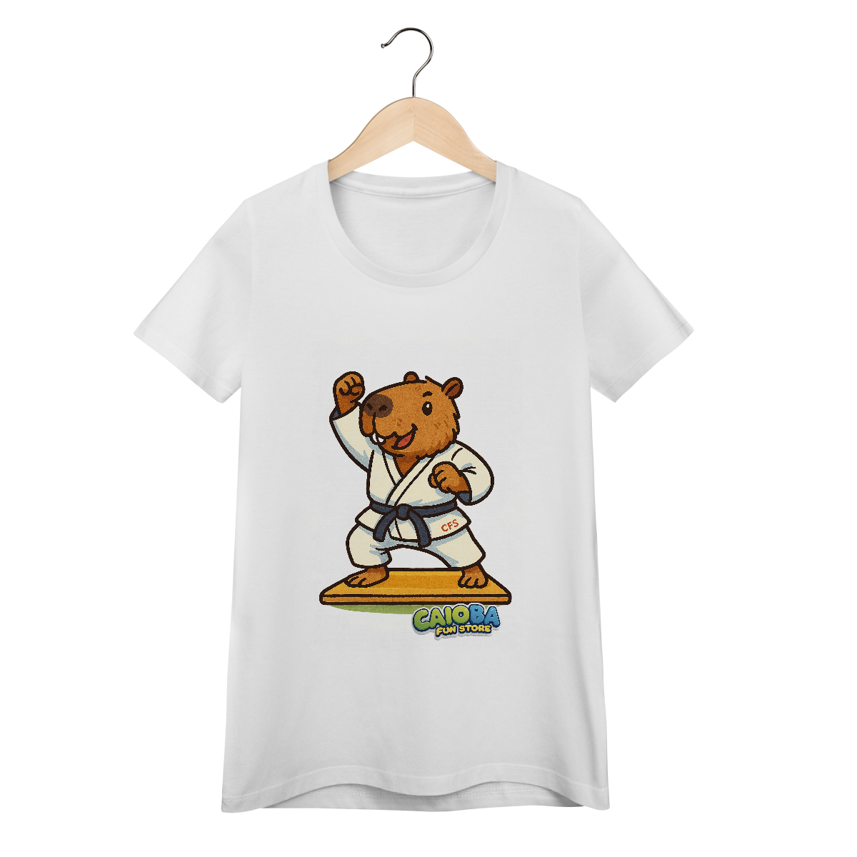 Nome do produto: Camiseta Capivara Judoca menino - feminina