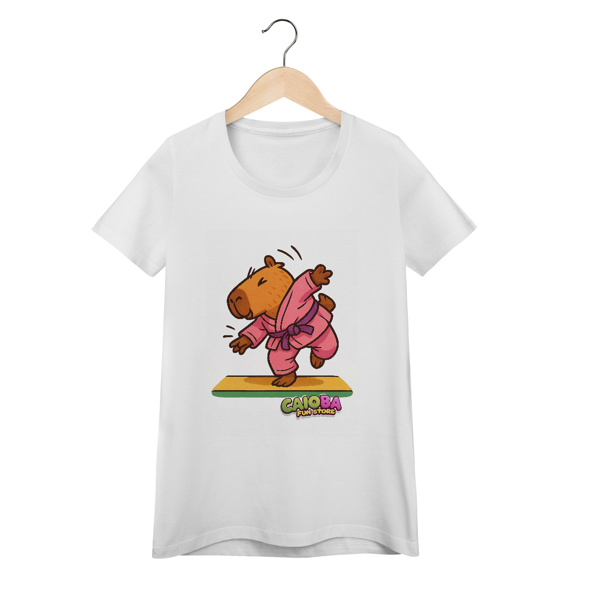 Nome do produto: Camiseta Capivara Judoca menina - feminina