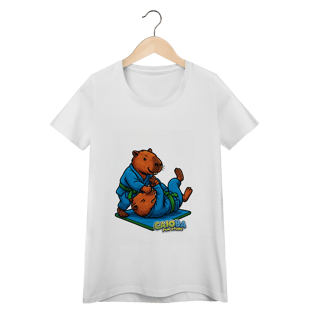 Camiseta Capivara Lutando Jiu-Jitsu menino - feminina