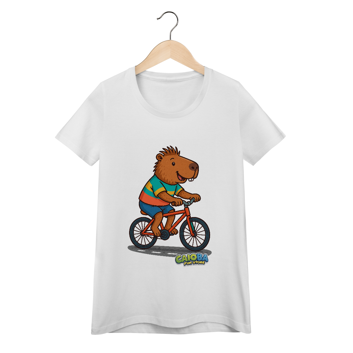 Nome do produto: Camiseta Capivara de Bicicleta menino - feminina