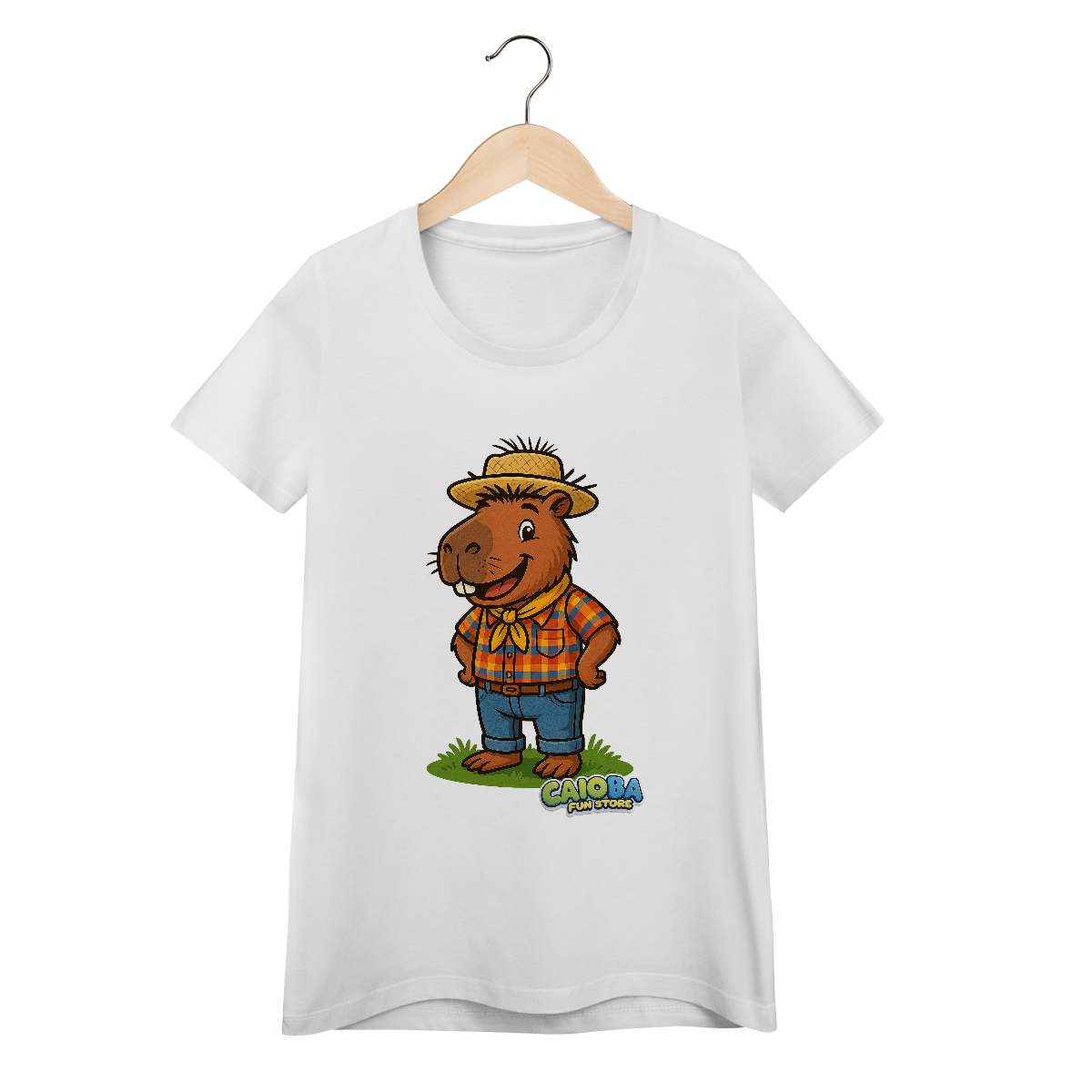 Nome do produto: Camiseta Capivara Caipira menino - feminina