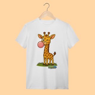 Camiseta T-shirt Adulto Unissex Girafa – 100% Algodão | Coleção Reino Animal do Caioba