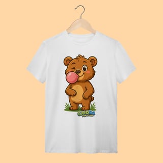 Camiseta T-shirt Unissex Ursinho – 100% Algodão | Coleção Reino Animal do Caioba