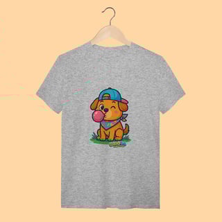 Nome do produto Camiseta T-shirt Adulto Unissex Cachorrinho – 100% Algodão | Coleção Reino Animal do Caioba