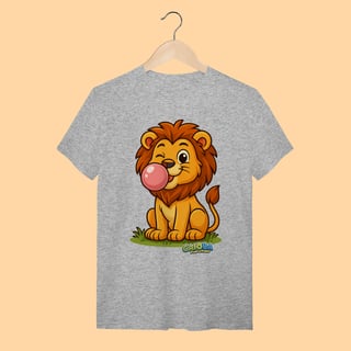 Nome do produto Camiseta T-shirt Adulto Unissex Leão – 100% Algodão | Coleção Reino Animal do Caioba