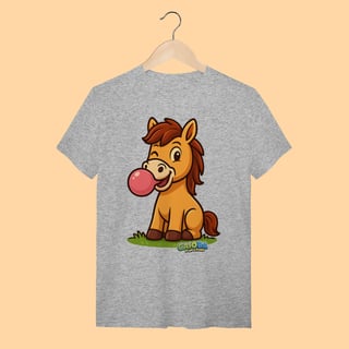 Nome do produto Camiseta T-shirt Adulto Unissex Cavalo – 100% Algodão | Coleção Reino Animal do Caioba