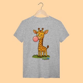 Nome do produto Camiseta T-shirt Adulto Unissex Girafa – 100% Algodão | Coleção Reino Animal do Caioba