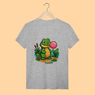 Nome do produto Camiseta T-shirt Adulto Unissex Jacaré – 100% Algodão | Coleção Reino Animal do Caioba