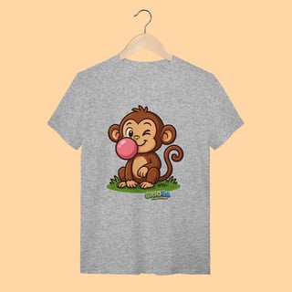 Nome do produto Camiseta T-shirt Unissex Macaco – 100% Algodão | Coleção Reino Animal do Caioba
