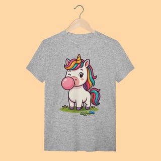 Nome do produto Camiseta T-shirt Unissex Unicórnio – 100% Algodão | Coleção Reino Animal do Caioba
