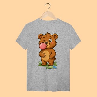 Nome do produto Camiseta T-shirt Unissex Ursinho – 100% Algodão | Coleção Reino Animal do Caioba