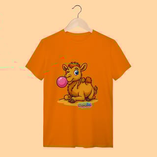Nome do produto Camiseta T-shirt Adulto Unissex Camelo – 100% Algodão | Coleção Reino Animal do Caioba