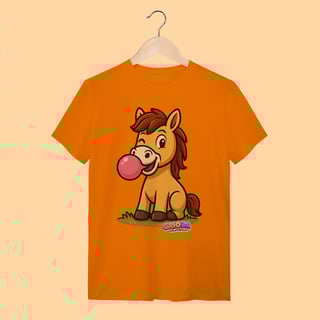 Nome do produto Camiseta T-shirt Adulto Unissex Cavalo – 100% Algodão | Coleção Reino Animal do Caioba