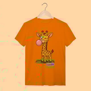Nome do produto Camiseta T-shirt Adulto Unissex Girafa – 100% Algodão | Coleção Reino Animal do Caioba