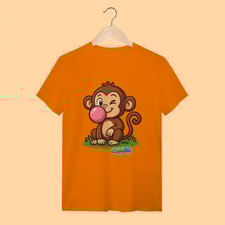 Nome do produto Camiseta T-shirt Unissex Macaco – 100% Algodão | Coleção Reino Animal do Caioba