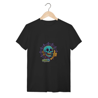 Nome do produto Camiseta Adulto Halloween Caveira Colorida Divertida