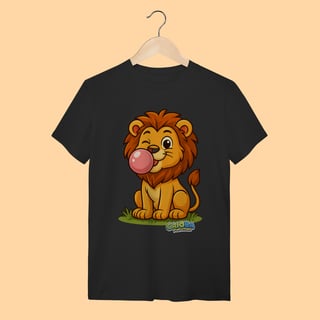 Nome do produto Camiseta T-shirt Adulto Unissex Leão – 100% Algodão | Coleção Reino Animal do Caioba
