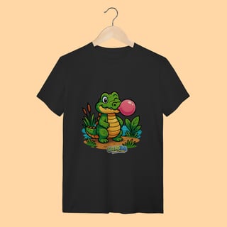 Nome do produto Camiseta T-shirt Adulto Unissex Jacaré – 100% Algodão | Coleção Reino Animal do Caioba