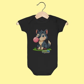 Nome do produto Body Infantil Lobinho – 100% Algodão | Coleção Reino Animal do Caioba