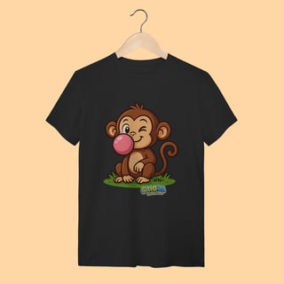 Nome do produto Camiseta T-shirt Unissex Macaco – 100% Algodão | Coleção Reino Animal do Caioba