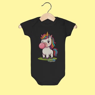 Nome do produto Body Infantil Unicórnio – 100% Algodão | Coleção Reino Animal do Caioba