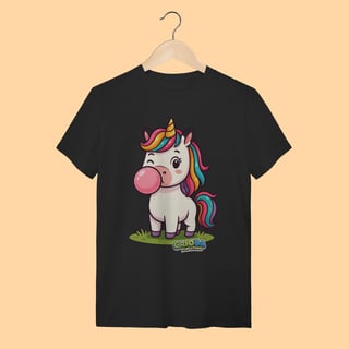 Nome do produto Camiseta T-shirt Unissex Unicórnio – 100% Algodão | Coleção Reino Animal do Caioba