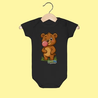 Nome do produto Body Infantil Ursinho – 100% Algodão | Coleção Reino Animal do Caioba