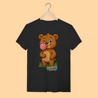 Nome do produto Camiseta T-shirt Unissex Ursinho – 100% Algodão | Coleção Reino Animal do Caioba