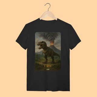 Nome do produto Camiseta T-shirt Unissex T-Rex – 100% Algodão | Coleção Dinossauros