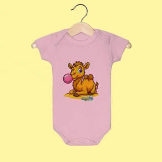 Nome do produto Body Infantil Camelo – 100% Algodão | Coleção Reino Animal do Caioba