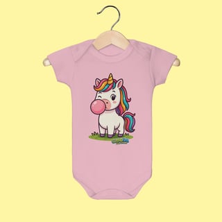 Nome do produto Body Infantil Unicórnio – 100% Algodão | Coleção Reino Animal do Caioba