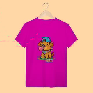 Nome do produto Camiseta T-shirt Adulto Unissex Cachorrinho – 100% Algodão | Coleção Reino Animal do Caioba
