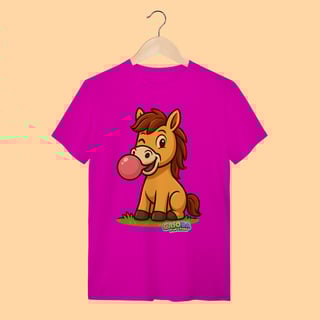 Nome do produto Camiseta T-shirt Adulto Unissex Cavalo – 100% Algodão | Coleção Reino Animal do Caioba