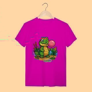 Nome do produto Camiseta T-shirt Adulto Unissex Jacaré – 100% Algodão | Coleção Reino Animal do Caioba