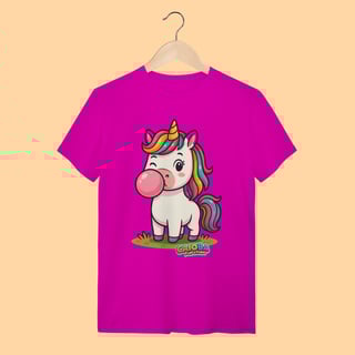 Nome do produto Camiseta T-shirt Unissex Unicórnio – 100% Algodão | Coleção Reino Animal do Caioba
