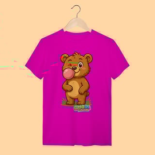 Nome do produto Camiseta T-shirt Unissex Ursinho – 100% Algodão | Coleção Reino Animal do Caioba