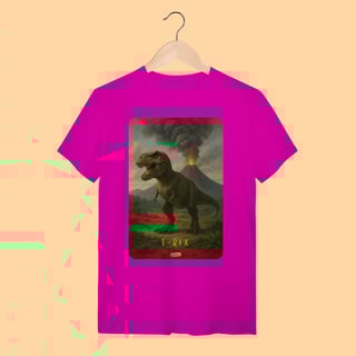 Nome do produto Camiseta T-shirt Unissex T-Rex – 100% Algodão | Coleção Dinossauros