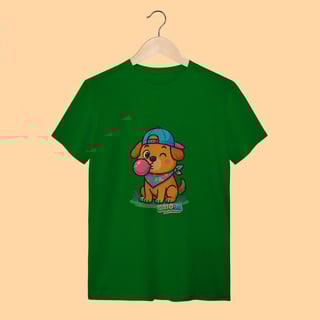 Nome do produto Camiseta T-shirt Adulto Unissex Cachorrinho – 100% Algodão | Coleção Reino Animal do Caioba