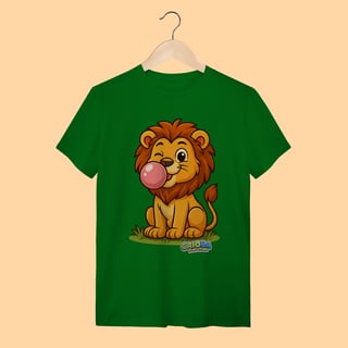 Nome do produto Camiseta T-shirt Adulto Unissex Leão – 100% Algodão | Coleção Reino Animal do Caioba