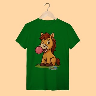 Nome do produto Camiseta T-shirt Adulto Unissex Cavalo – 100% Algodão | Coleção Reino Animal do Caioba
