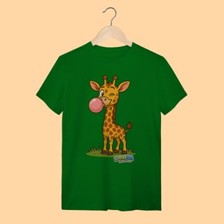 Nome do produto Camiseta T-shirt Adulto Unissex Girafa – 100% Algodão | Coleção Reino Animal do Caioba