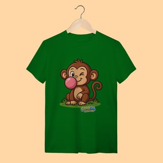 Nome do produto Camiseta T-shirt Unissex Macaco – 100% Algodão | Coleção Reino Animal do Caioba