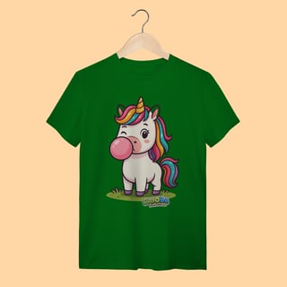 Nome do produto Camiseta T-shirt Unissex Unicórnio – 100% Algodão | Coleção Reino Animal do Caioba