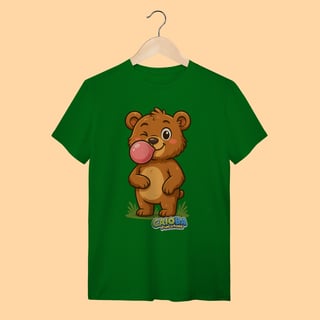 Nome do produto Camiseta T-shirt Unissex Ursinho – 100% Algodão | Coleção Reino Animal do Caioba