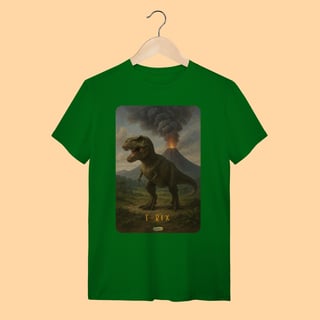 Nome do produto Camiseta T-shirt Unissex T-Rex – 100% Algodão | Coleção Dinossauros