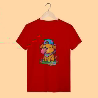 Nome do produto Camiseta T-shirt Adulto Unissex Cachorrinho – 100% Algodão | Coleção Reino Animal do Caioba