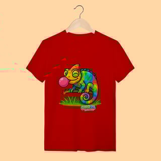 Nome do produto Camiseta T-shirt Adulto Unissex Camaleão – 100% Algodão | Coleção Reino Animal do Caioba