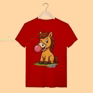 Nome do produto Camiseta T-shirt Adulto Unissex Cavalo – 100% Algodão | Coleção Reino Animal do Caioba