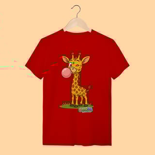 Nome do produto Camiseta T-shirt Adulto Unissex Girafa – 100% Algodão | Coleção Reino Animal do Caioba